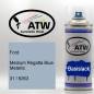Preview: Ford, Medium Regatta Blue Metallic, 31 / 6263: 400ml Sprühdose, von ATW Autoteile West.